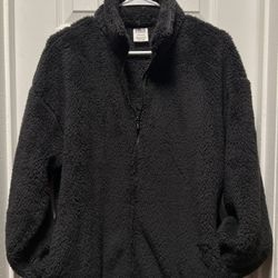 Pink  Teddy Full Zip Jacket Women’s Size Small (( NWT)) Oversized 