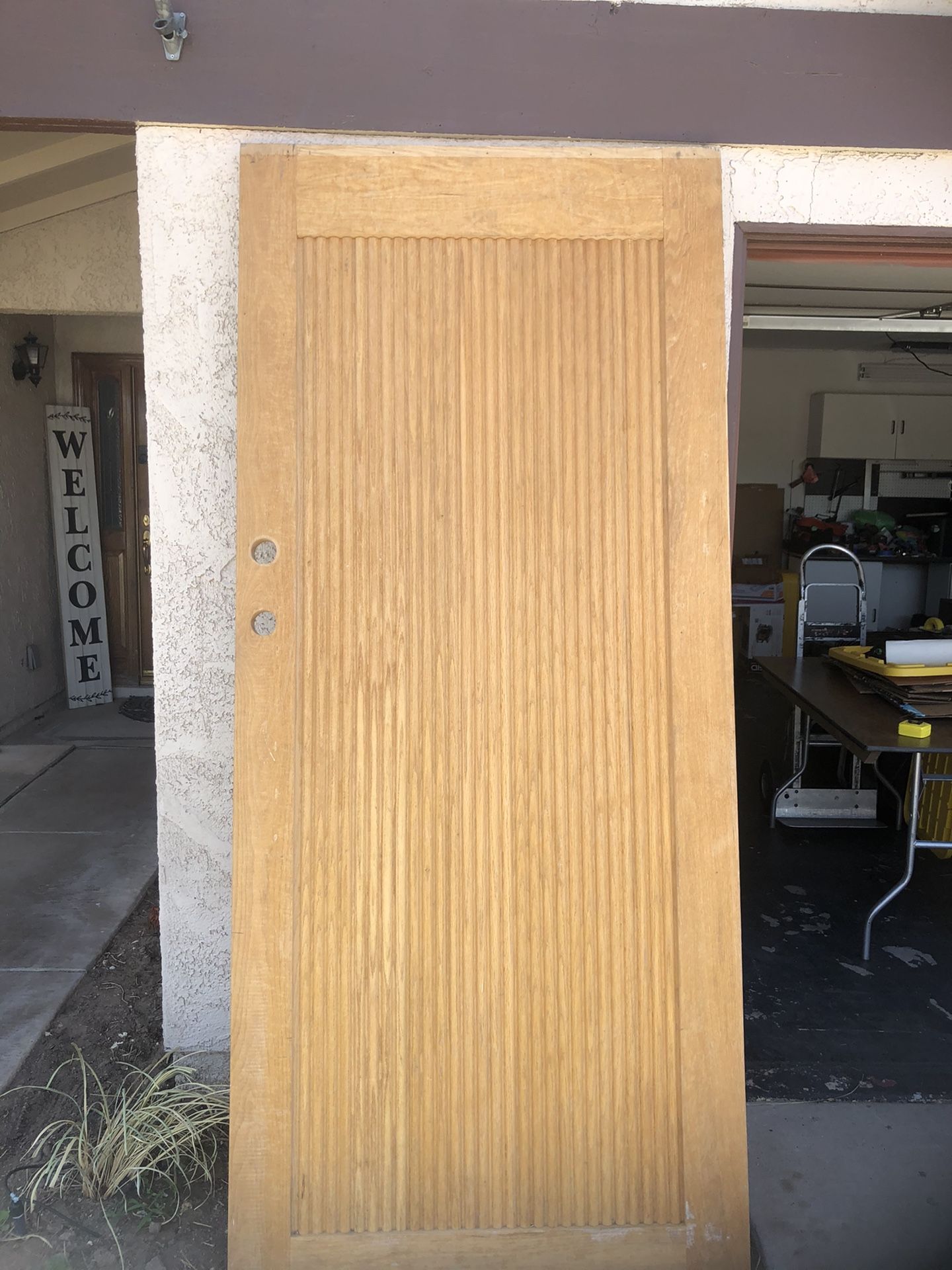 Solid Oak 8 feet Tall Door