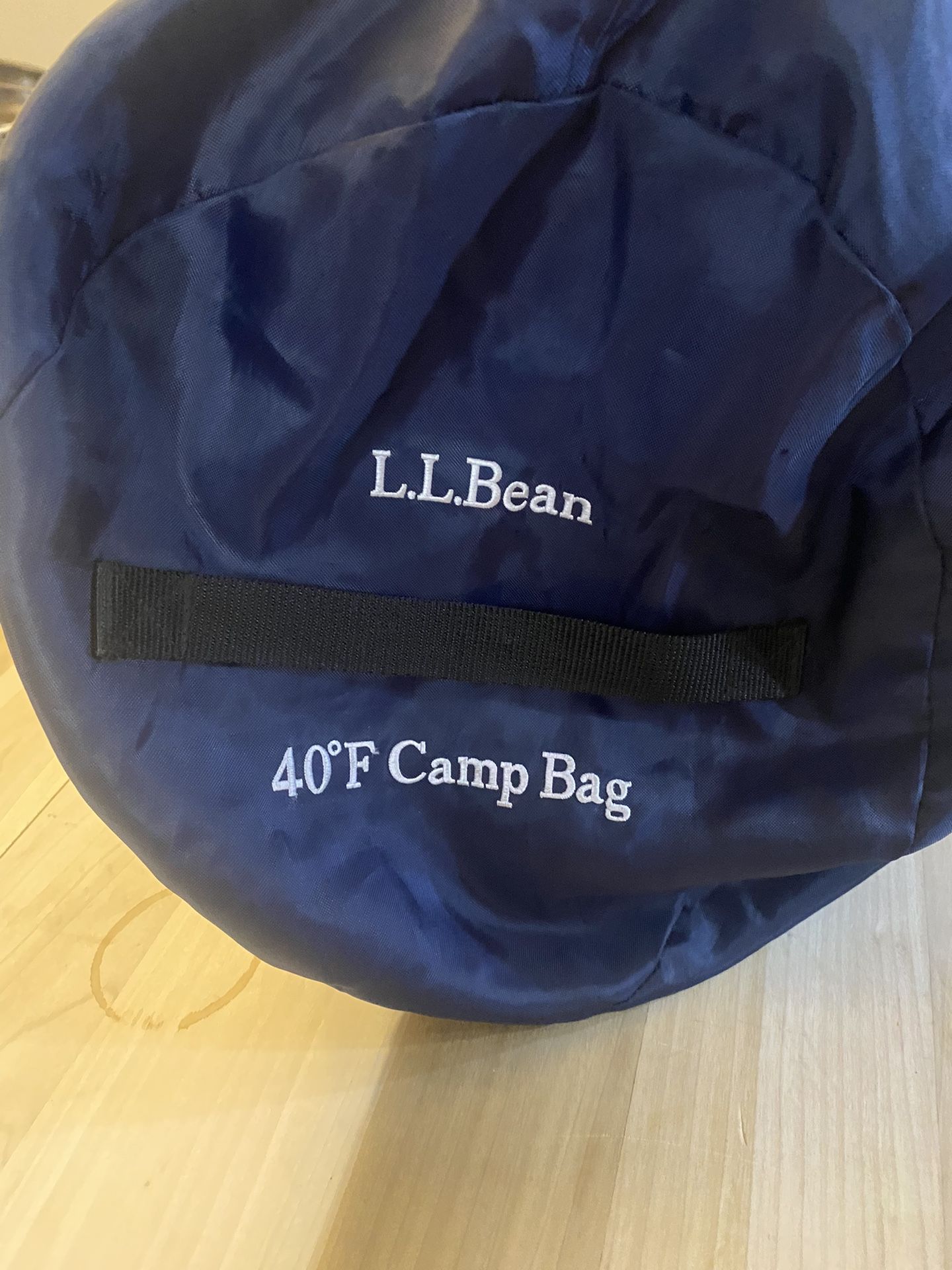 LL Bean 40 Degree Camp Polycotton Lined Sleeping Bag Child/Youth 28"x 60"