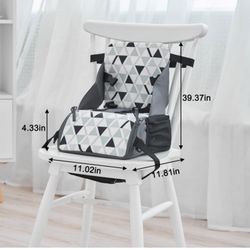PandaEar Travel Booster Seat| Portable High Chair for Dining Table| Compact Lightweight Travel Seat with Adjustable Straps|Toddlers Baby Kids Boys Gir