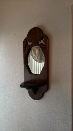 Mirrored Hanging Shelf