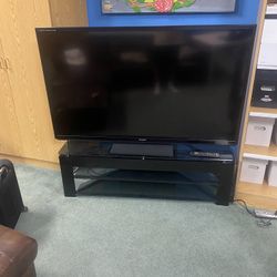 Sharp Aquos 70” Smart TV + Glass Stand – Great Condition