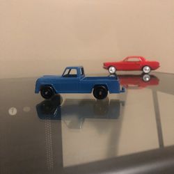 Midgetoy Rockford Illinois Blue Pickup Truck Farm Truck Vintagr Die-Cast
