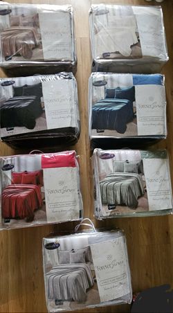QUEEN SIZE 4 PIECES FRANNEL SHEETS SET 