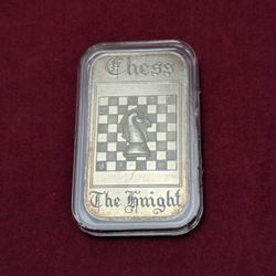Silver .999 Bar 1oz. Chess The Knight Vintage ~ Madison Mint