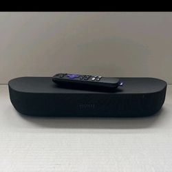 ROKU Streambar Black Model 9102X Soundbar With Remote  4K Streaming TV