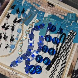 Bundle Of Brand New Glass Beads Strands Selling Together  SEE All Pics