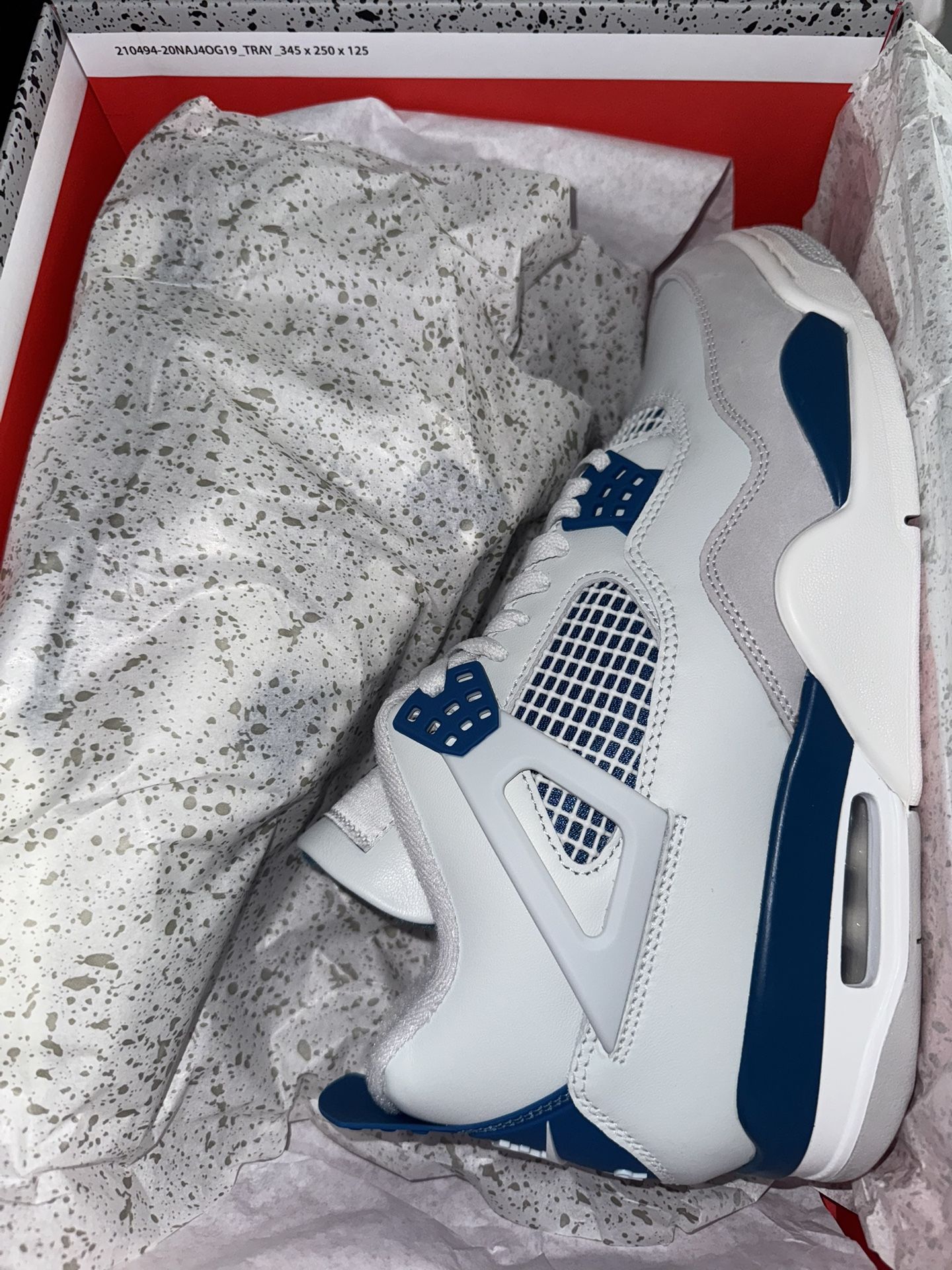 Retro 4 Military Blue