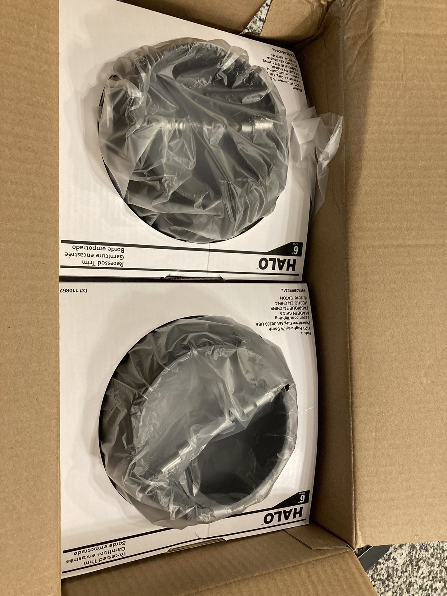 310 Series 6 in. Black Recessed Ceiling Light Coilex Baffle and White Trim (6-Pack)