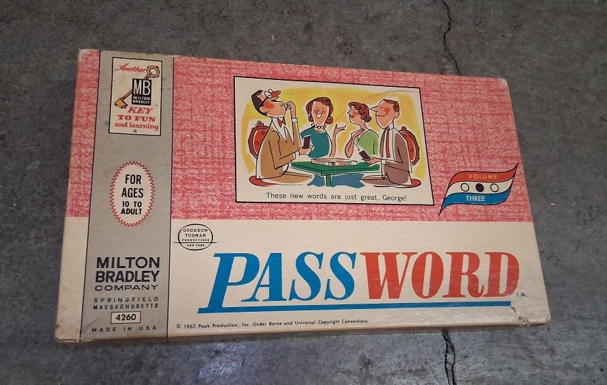Vintage Password Game