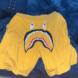 Yellow Bape XL Shorts