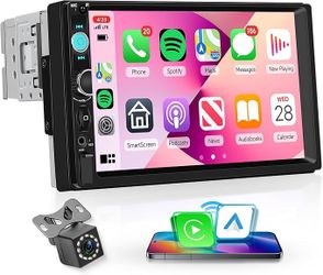 Rimoody 7 Inch Single Din Wireless CarPlay Touchscreen Car Stereo
