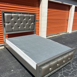 Glam Full Size Bed Frame 
