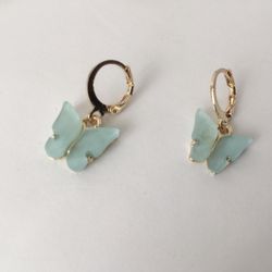 Turquoise Butterfly Earrings 