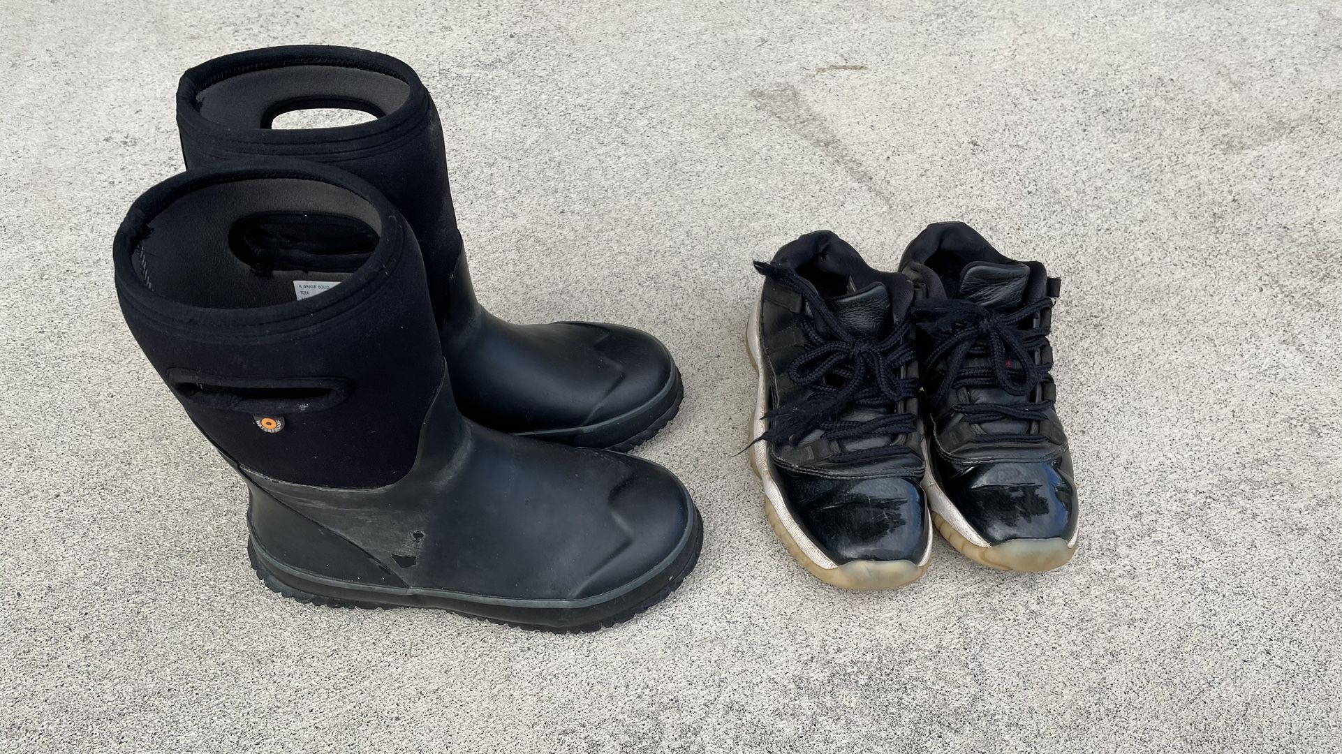 Jordan Boys Shoes And rain/ Winter Boots Used