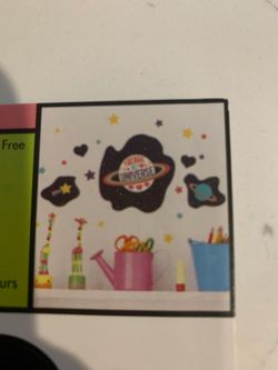 Wall decoration children peel and stick craft reusable