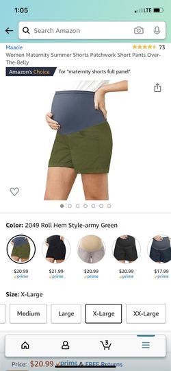 Maternity shorts sz XL