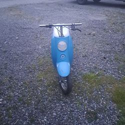 Blue Vespa