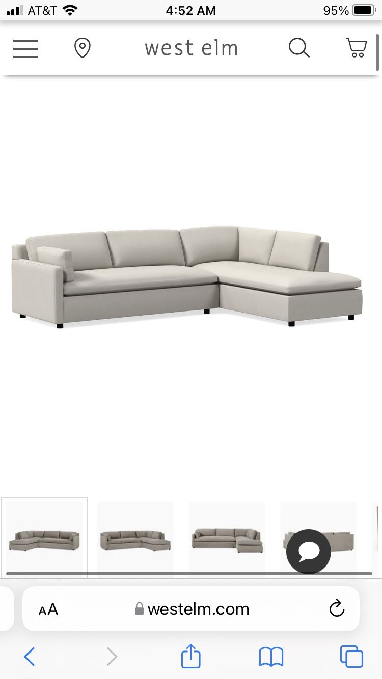 Marin 2-Piece Chaise Sectional (114)