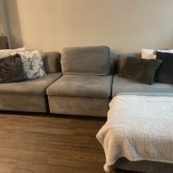 Grey sectional 