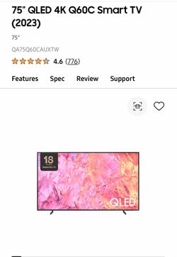 TV Samsung 75" QLED 4K Q60C Smart TV (2023)