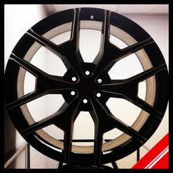 Brand New 28" REP48 6x139.7 Black Milled Honeycomb Wheels