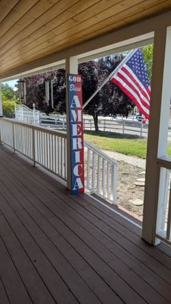 "God Bless America" porch sign for sale