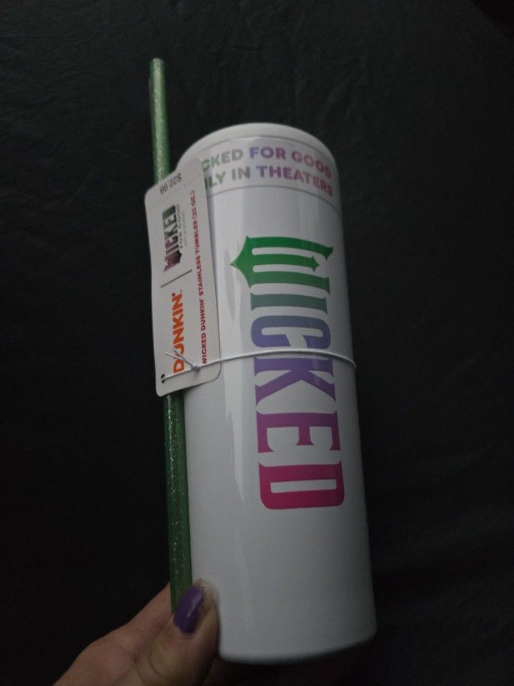 Wicked For Good Dunkin Donuts Tumbler 