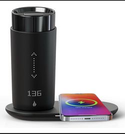Temperature Control Heated Coffee Mug Smart Self Heating Travel Mug 12.09 Oz App Controlled Warmer