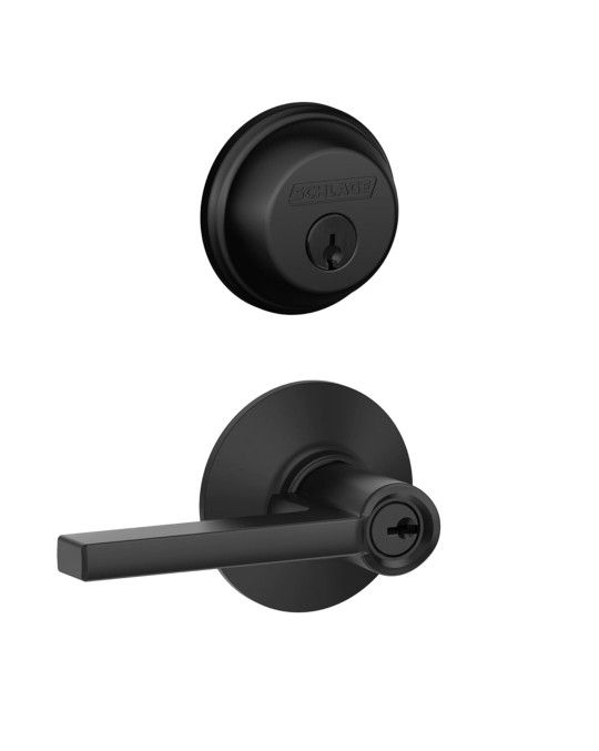 Keyed Entry Latitude Lever, Matte Black