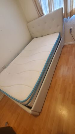 Full size bed frame with mattress