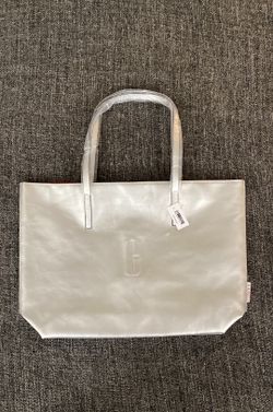 Clinique Bag (tote) - Silver And Red NWT