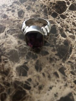 Purple stone ring size 6