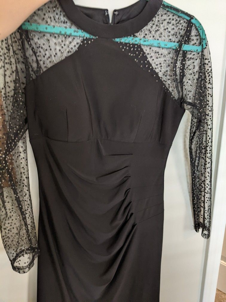Inc International Black Sequin Dress