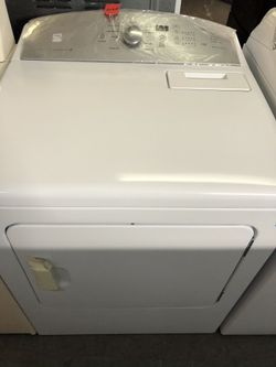 New scratch and dent kenmore dryer. 1 year warranty