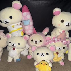 Rilakkuma and Korilakkuma Plushies!