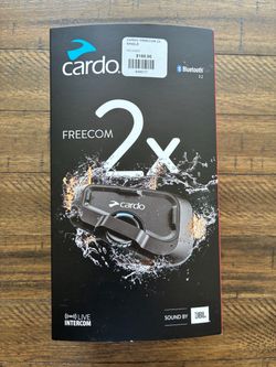 Cardo FREECOM 2X Motorcycle Bluetooth Intercom – Open Box, Never Used