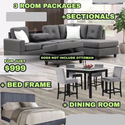 New Three Room Package Deal With Free Delivery 
