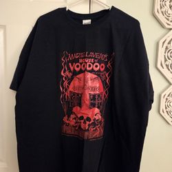 1986 Marie Laveau’s House of Voodoo Doll T Shirt, 2 Sided New Orleans Bourbon St Tee, Size 2XL 