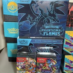 Pokemon Phantasmal Flames And Mega Evolution ETB And Bundles