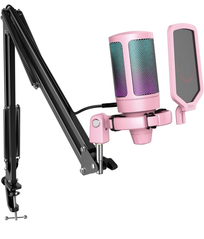 Fifine Mic And Logitech Webcam