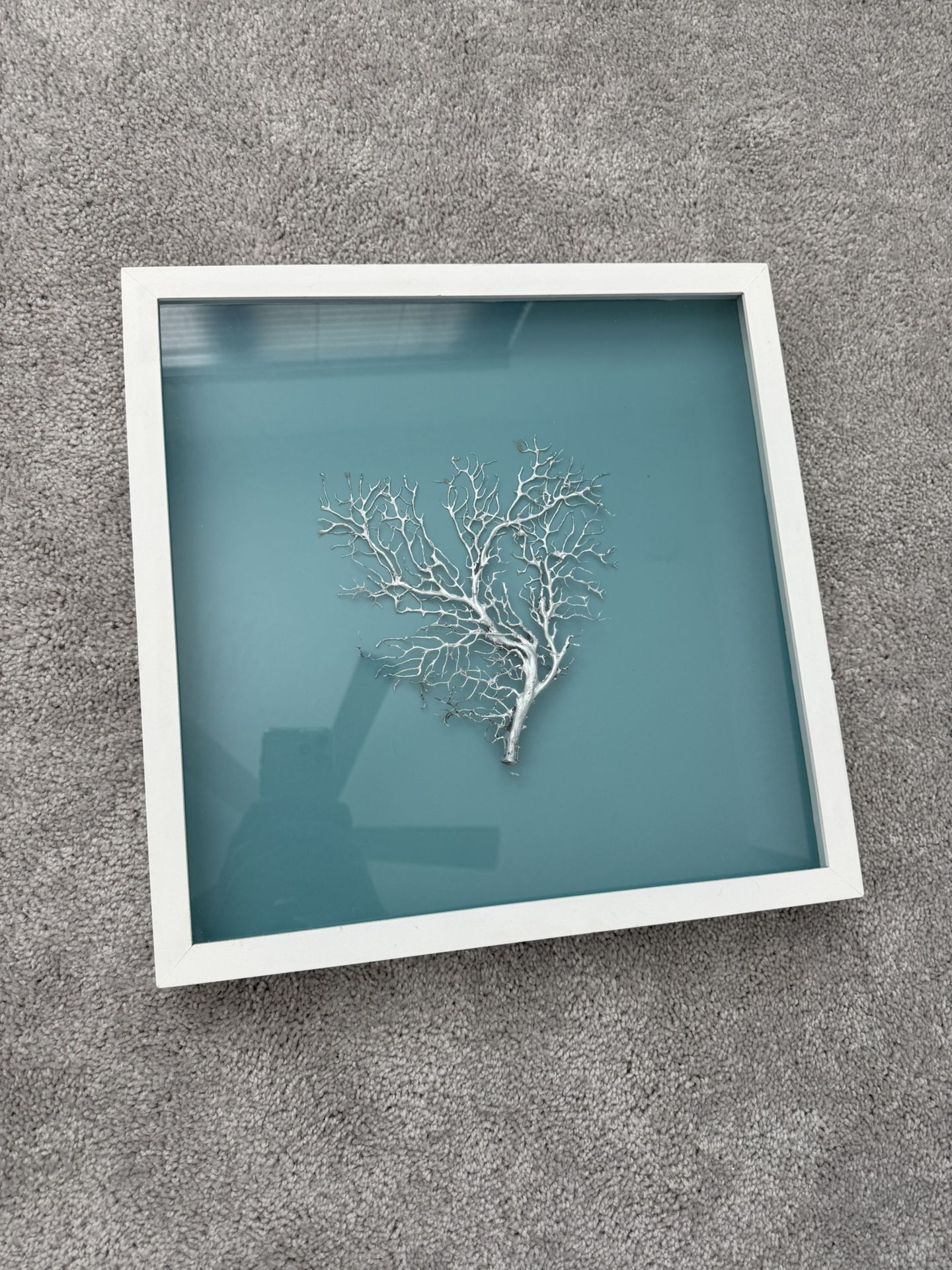 Silver Tree Framed Art