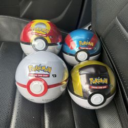 Pokeball Tins Sealed*Lot of 4