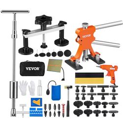 73 PCS Dent Repair Kit, Auto Car Body Paintless Dent Removal Tool Kit, Golden Lifter, Bridge Puller, Slide Hammer Tool Kit for Automobile Body, Washin