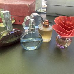 Lot of 4 Women’s Perfumes Calvin Klein Euphoria Intense Ariana Grande Clinique Simply Justin Bieber Someday