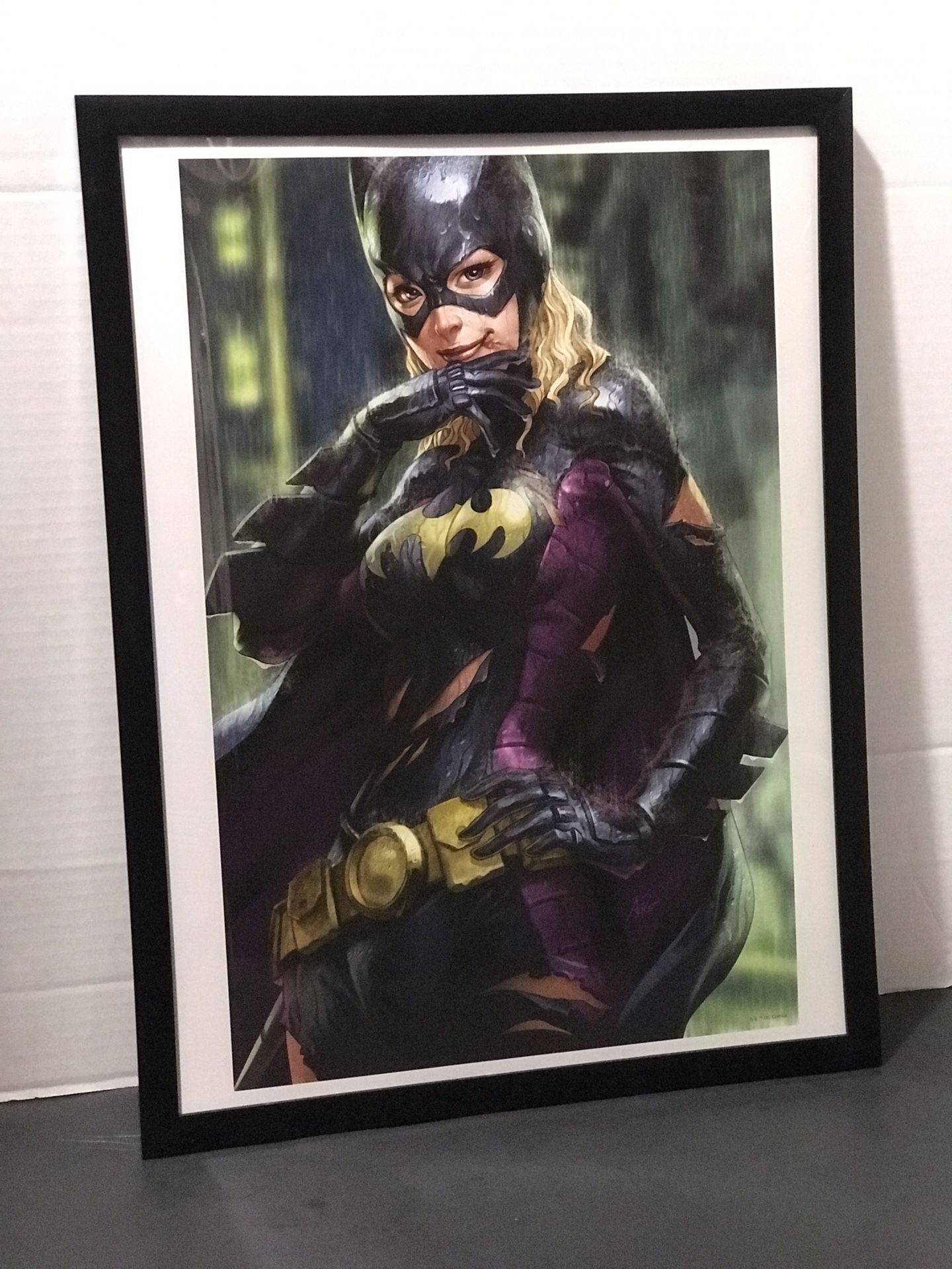 Framed 12x16 Batgirl #12 by Stanley ‘Artgerm’ Lau, DC comics art print