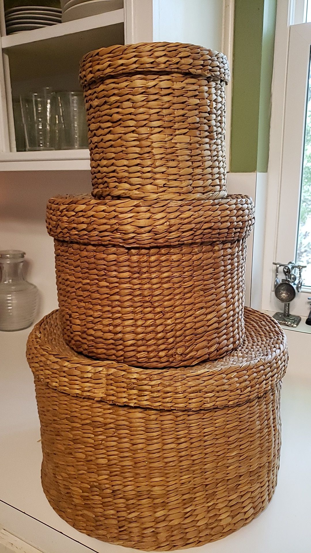 3 Woven Storage Containers