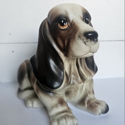 Vintage, Bassett Hound Planter - (Napcoware/Japan)