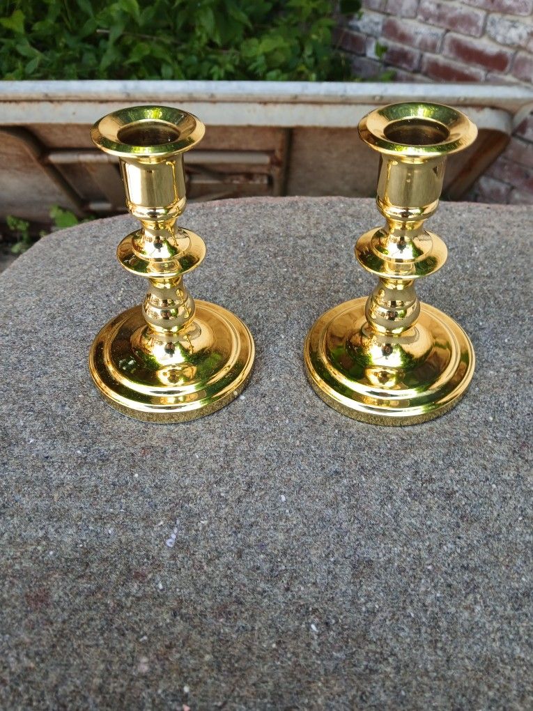 Baldwin Candle holders. 5in