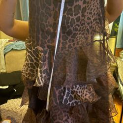 Brand New Cynthia Rowley Designer Leopard Skirt 